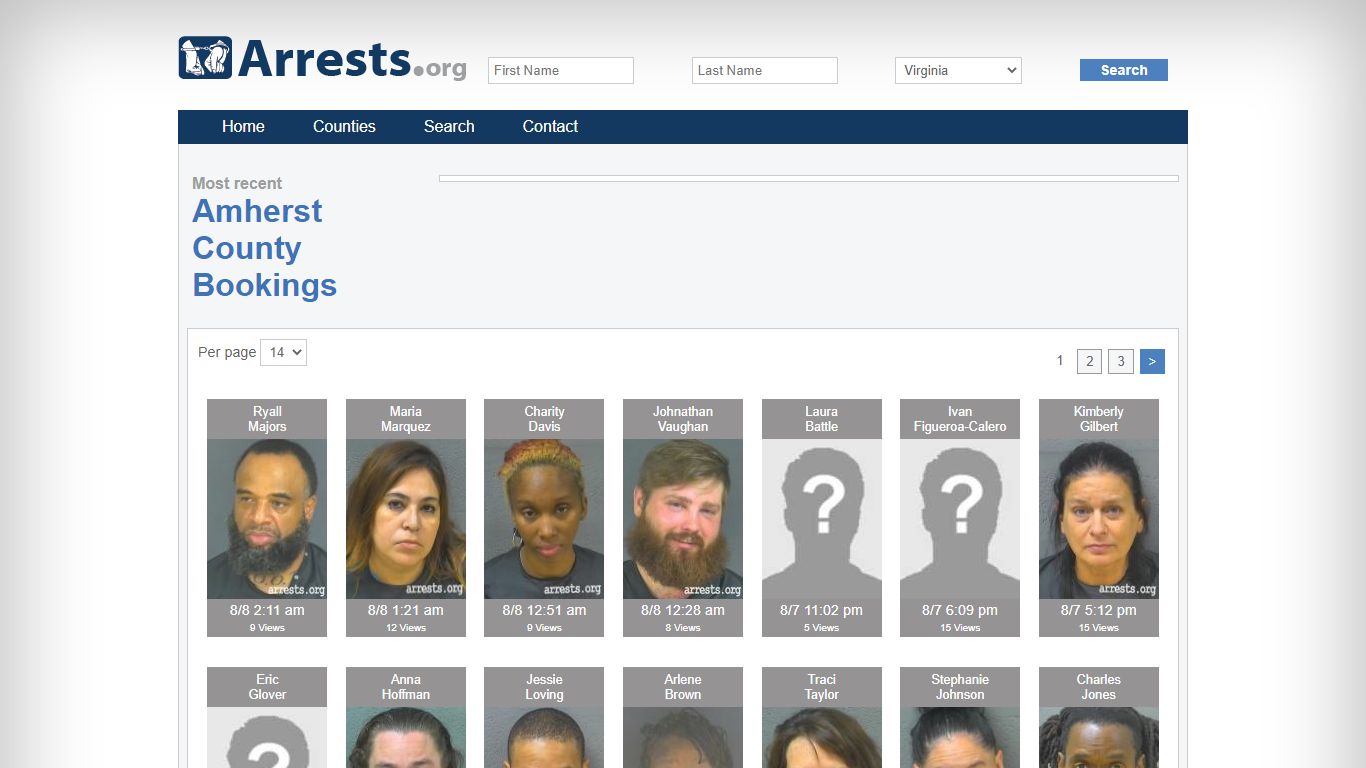 Amherst County Arrests and Inmate Search